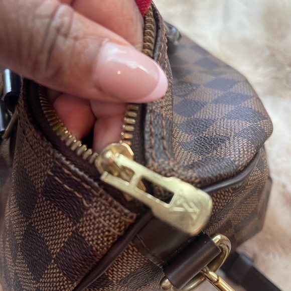 EUC Louis Vuitton Speedy 30 Damier Ebene with shoulder strap - Picture 5 of 9